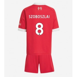 Liverpool Dominik Szoboszlai #8 Hjemmebanetrøje Børn 2025-26 Kortærmet (+ Korte bukser)